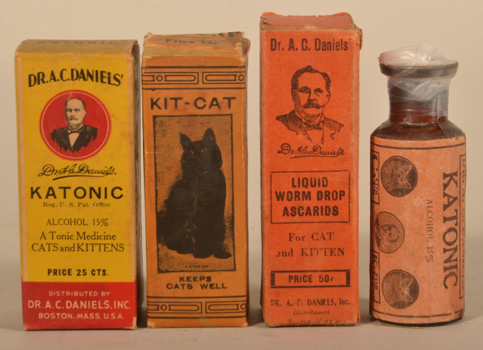 Antique Veterinary Advertising Cat Remedy Packages (1 of 2)