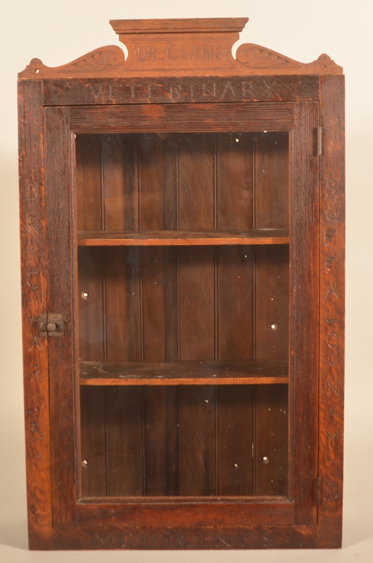 Early Glass Front Dr. Claris Veterinary Cabinet (1 of 6)