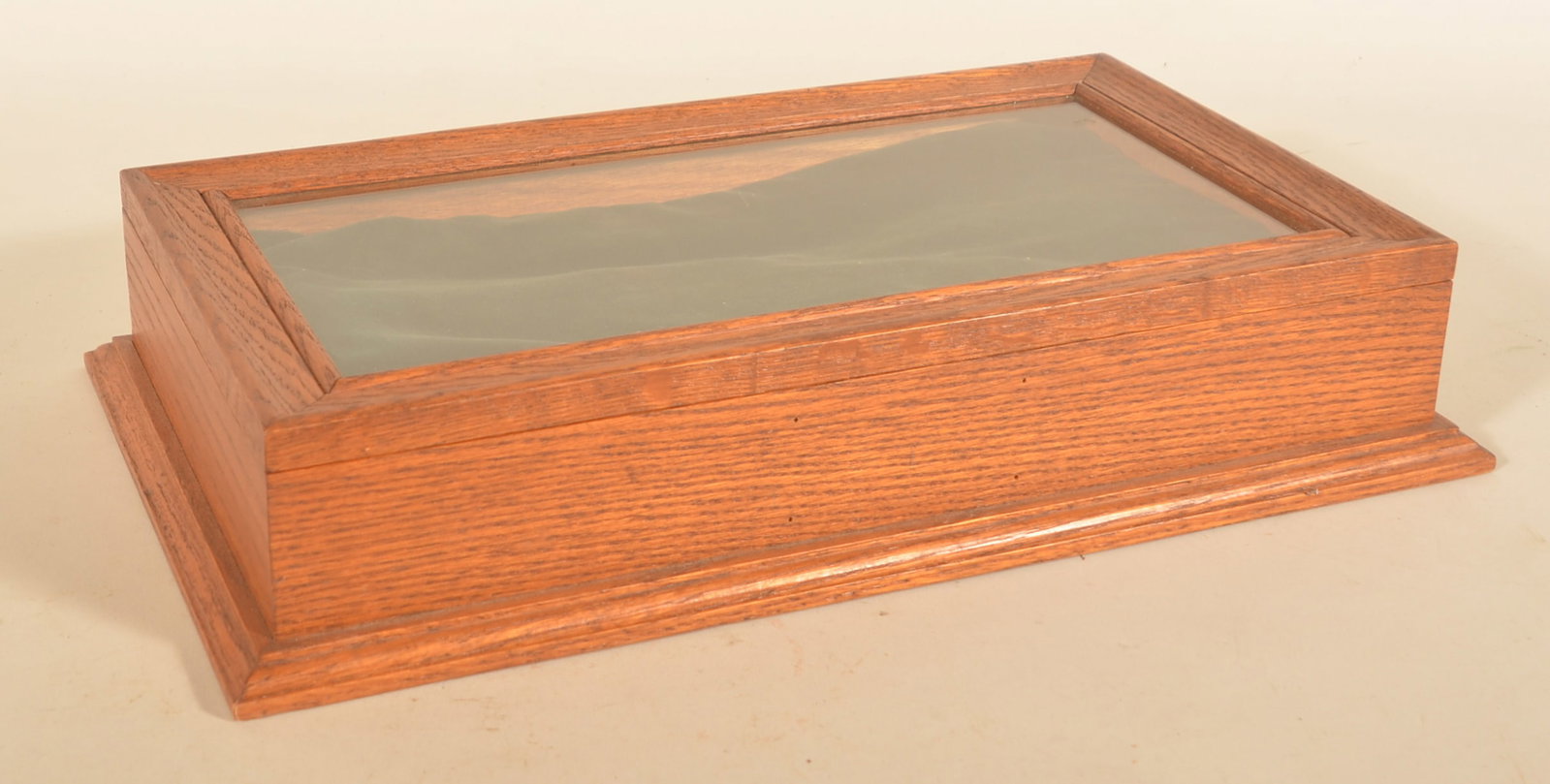Small Oak & Glass Countertop Display Case (1 of 3)