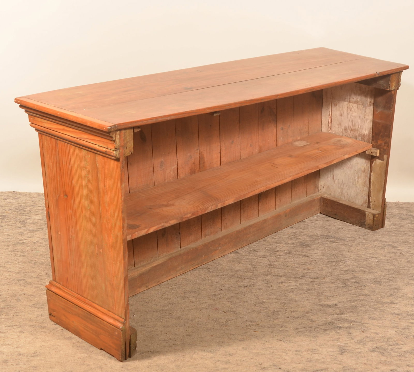 Antique Pine General Store Counter - 4