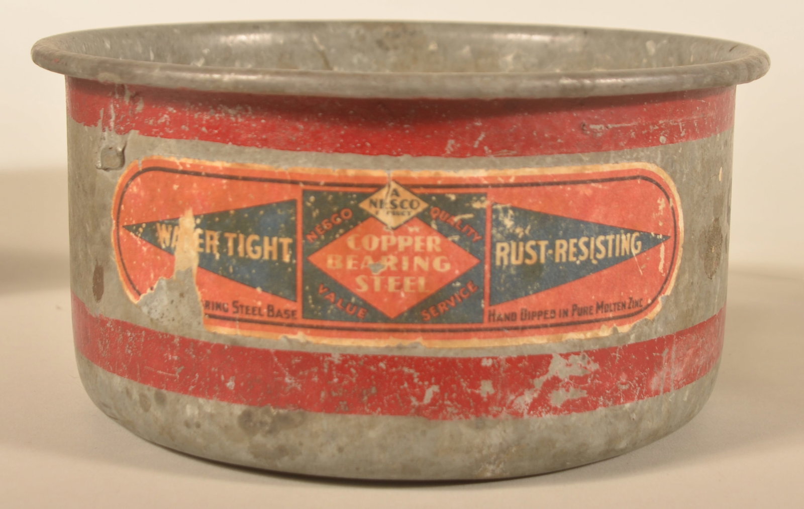 Five Different Zinc Red Stripe Dry Measures - 2