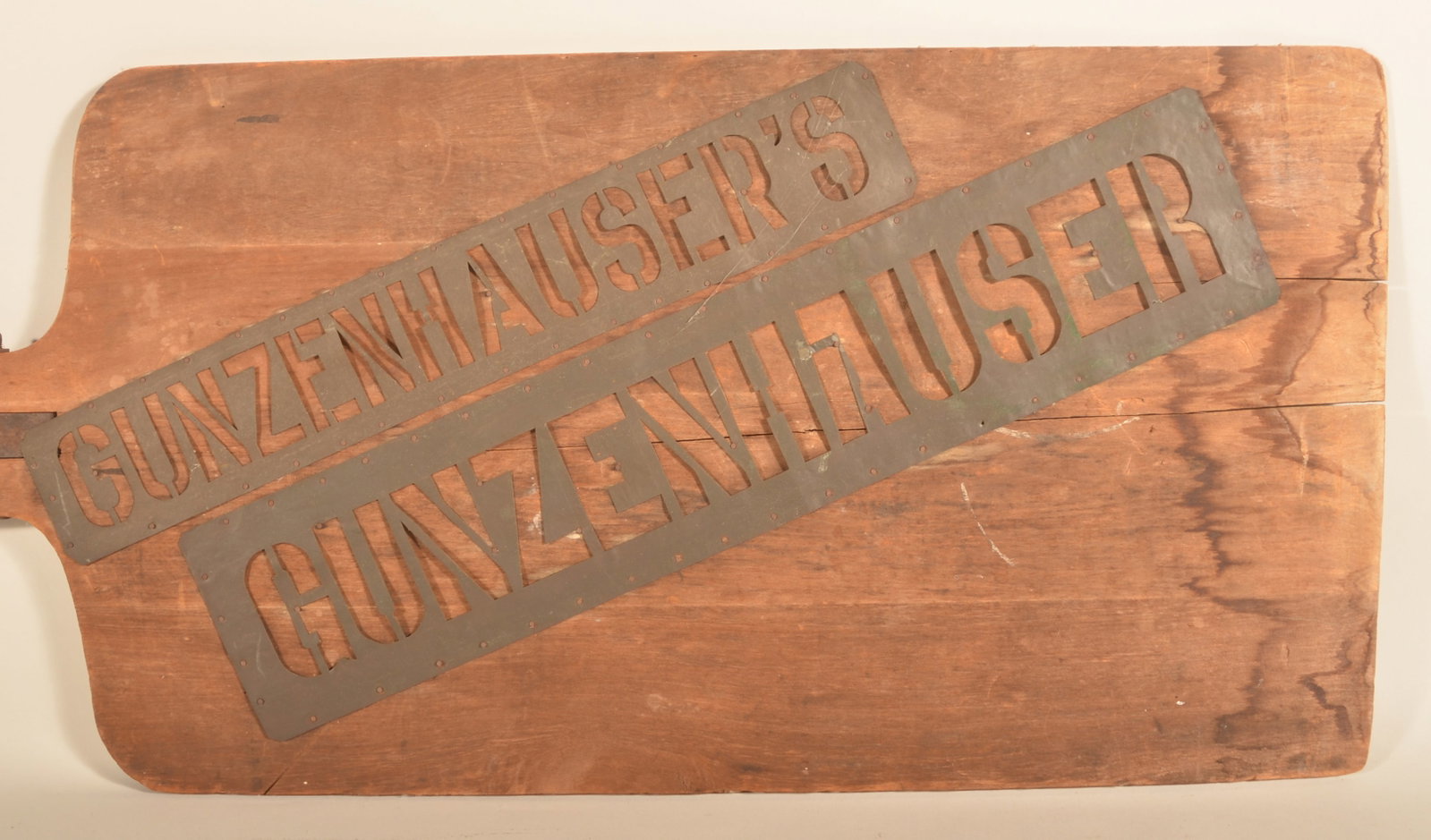 Rare Gunzenhauser's Bag Stencils & Bread Board (1 of 3)