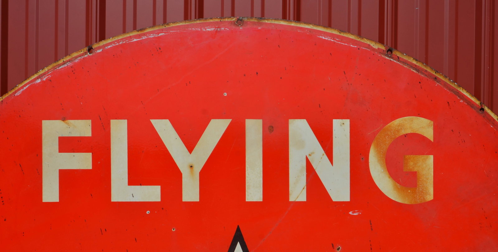 72" Double-Sided Porcelain Flying A Service Sign - 2