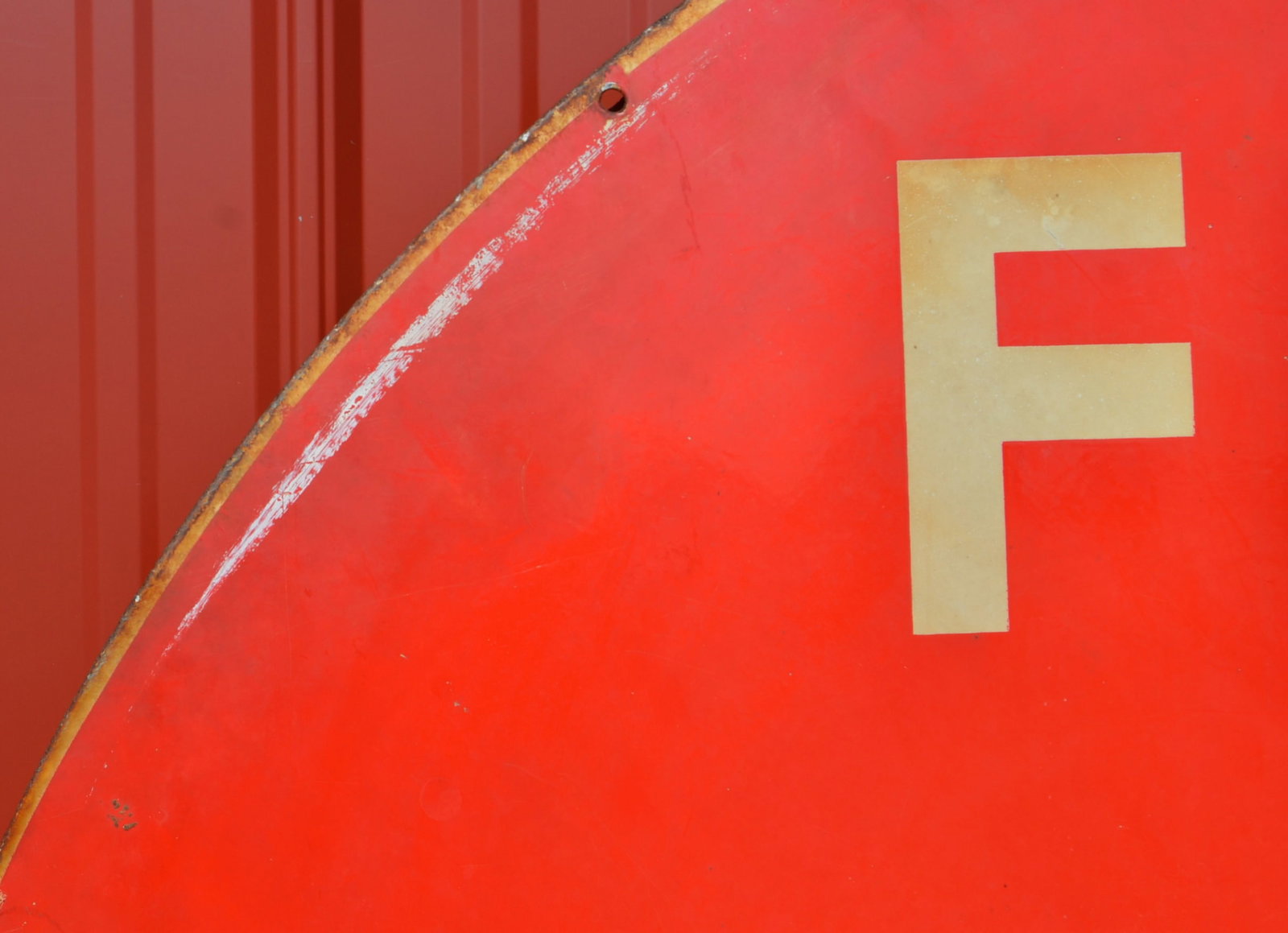 72" Double-Sided Porcelain Flying A Service Sign - 8