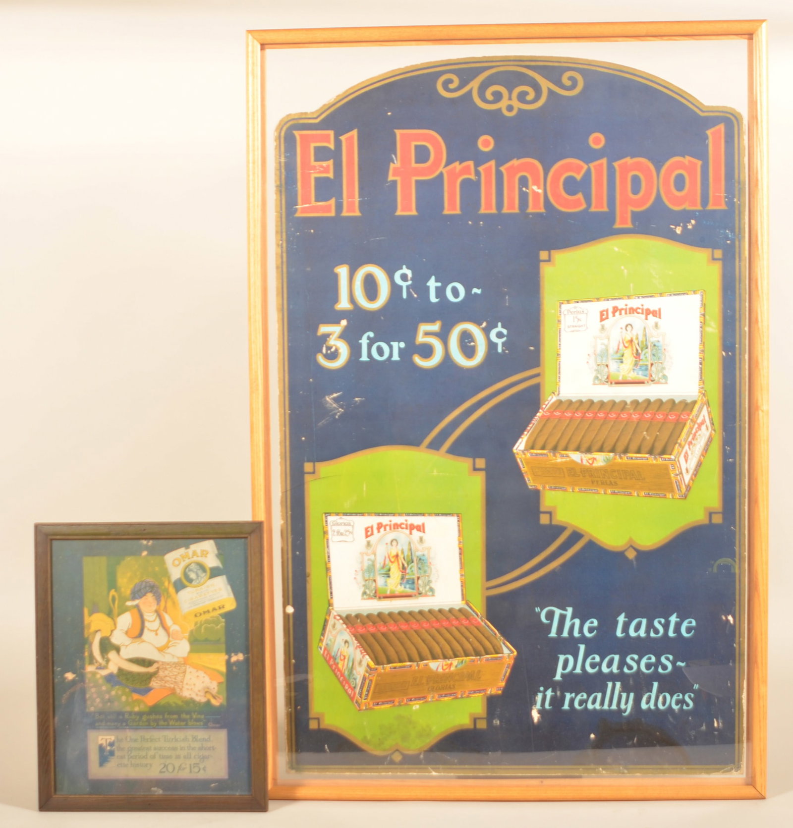 Omar Cigarettes & El Principal Cigar Signs (1 of 6)