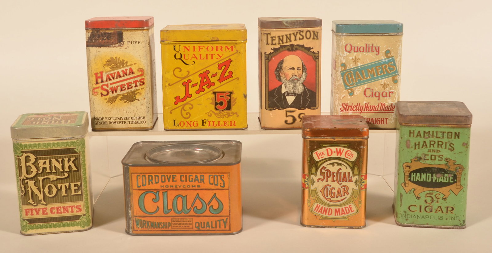 Collection of Small Advertising Cigar Tins (1 of 3)