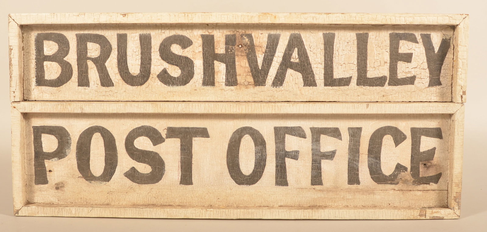 Brush Valley, Pennsylvania Wood Post Office Sign (1 of 4)