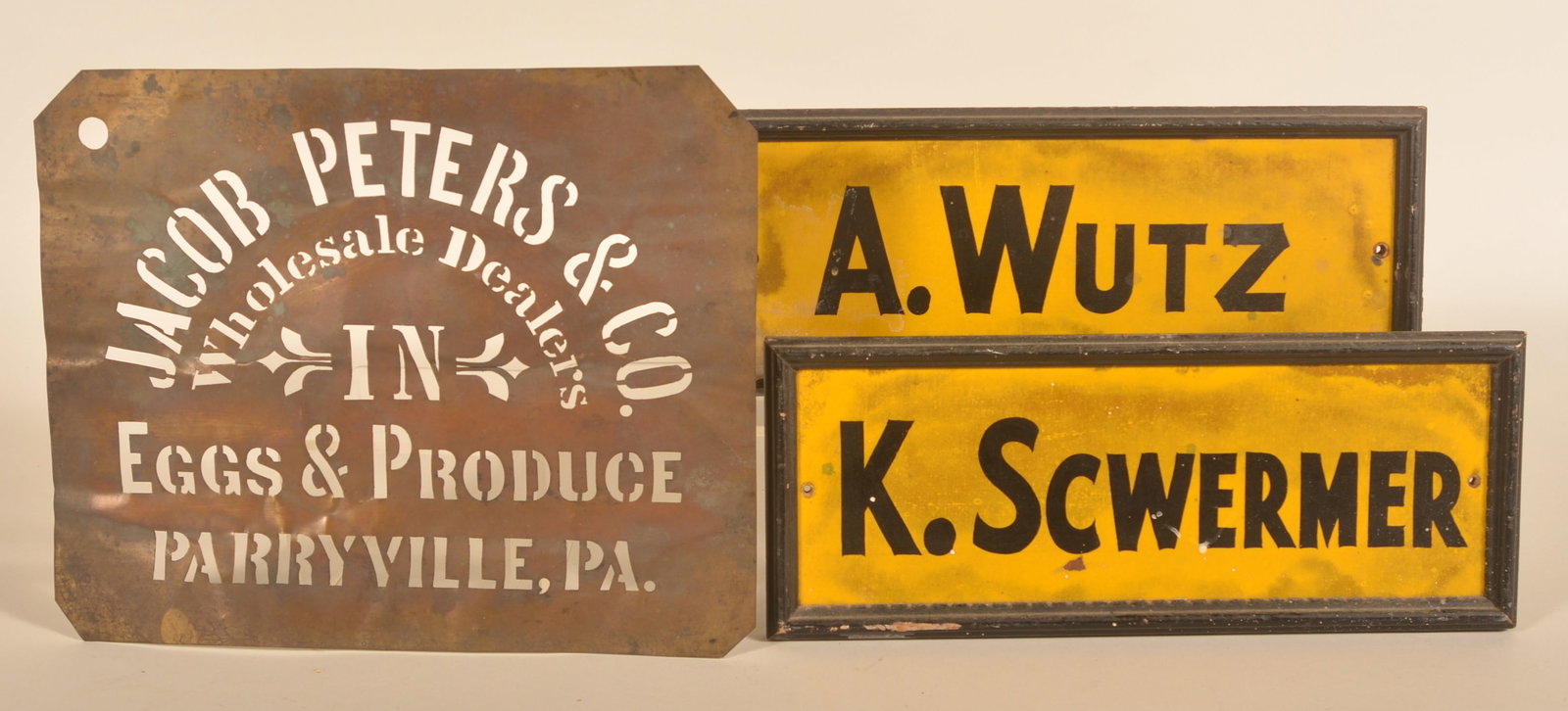 Parryville, PA Eggs Stencil & Wood Name Signs (1 of 2)
