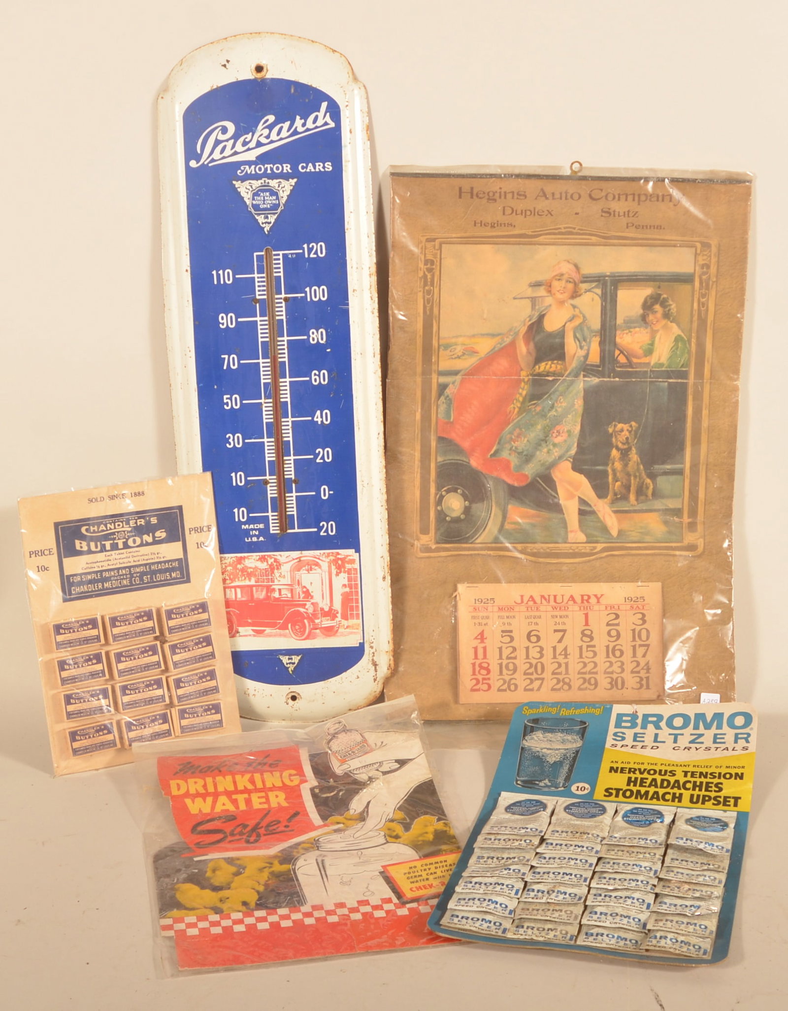 NOS Hanging Displays, Calendar, Sign, Thermometer (1 of 5)