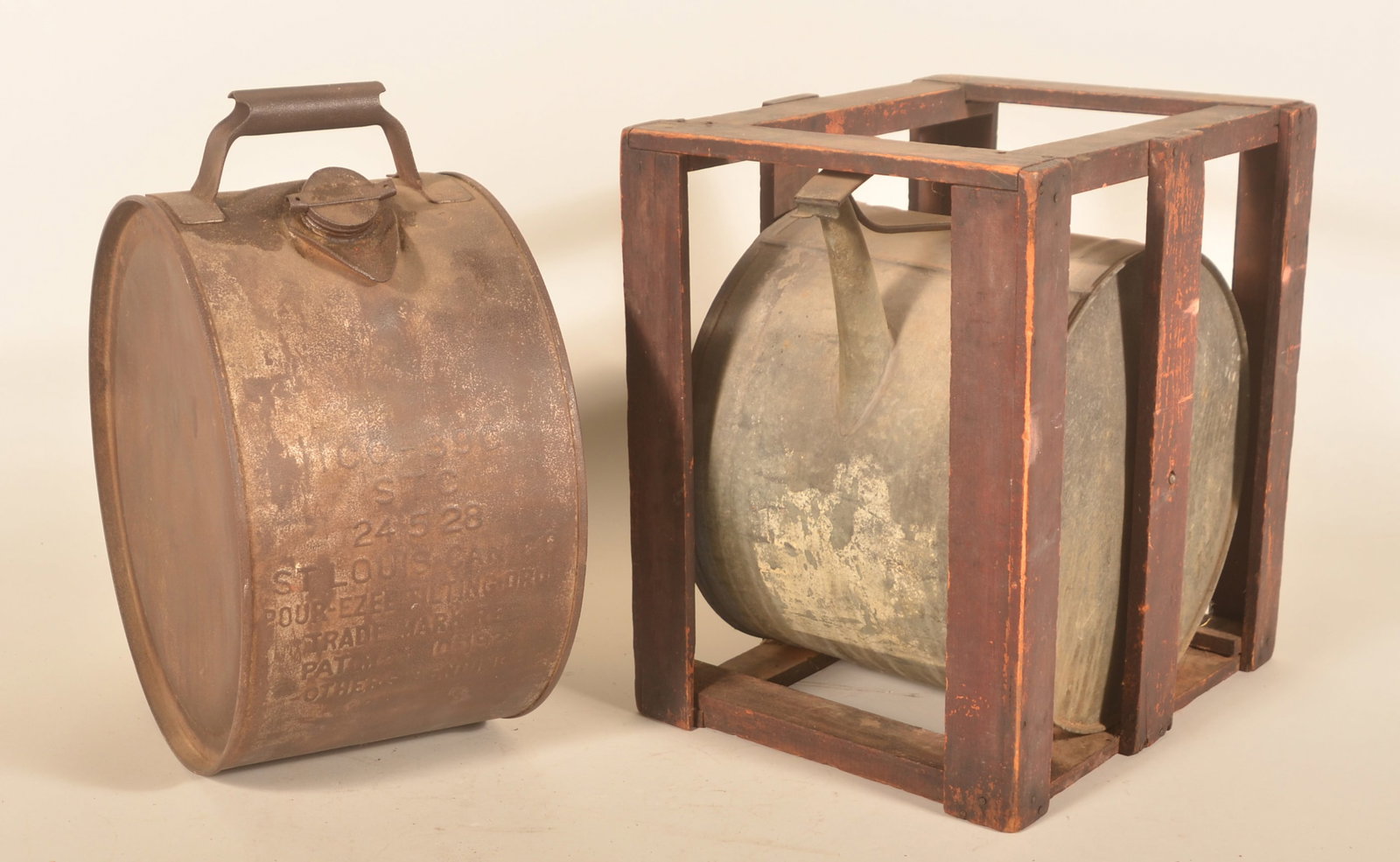 Two Antique Gas/Oil Rocker Cans (1 of 5)