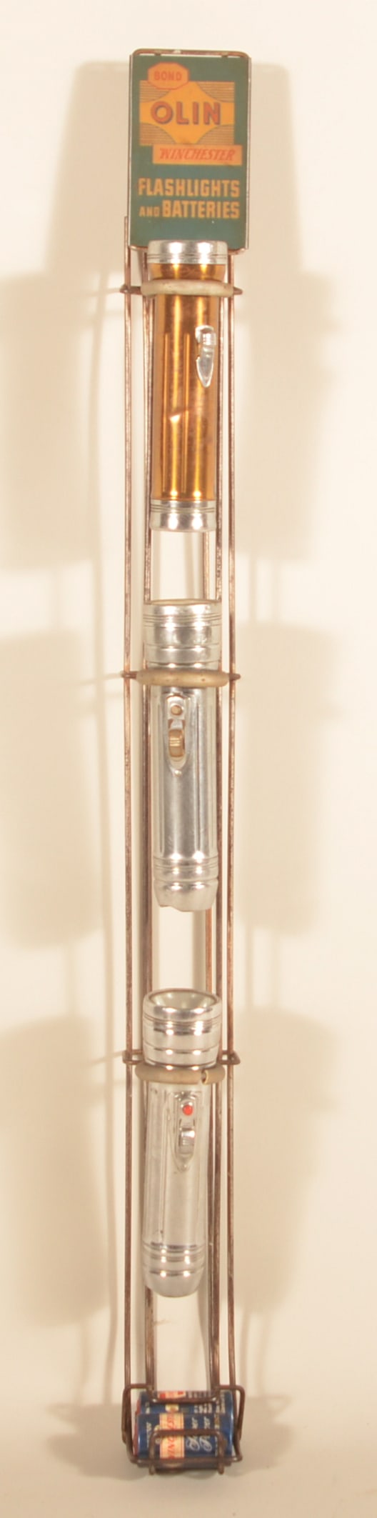 Olin "Winchester" Flashlight & Battery Display (1 of 3)