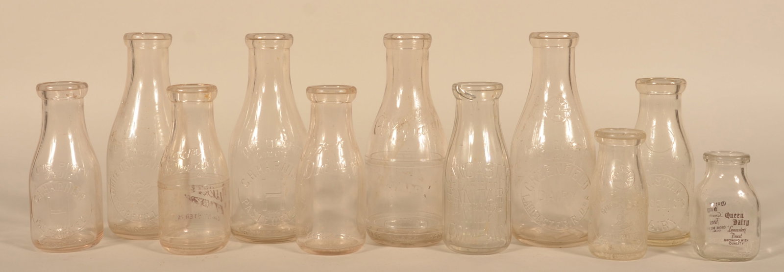Collection of Lancaster, PA Milk Bottles (1 of 2)