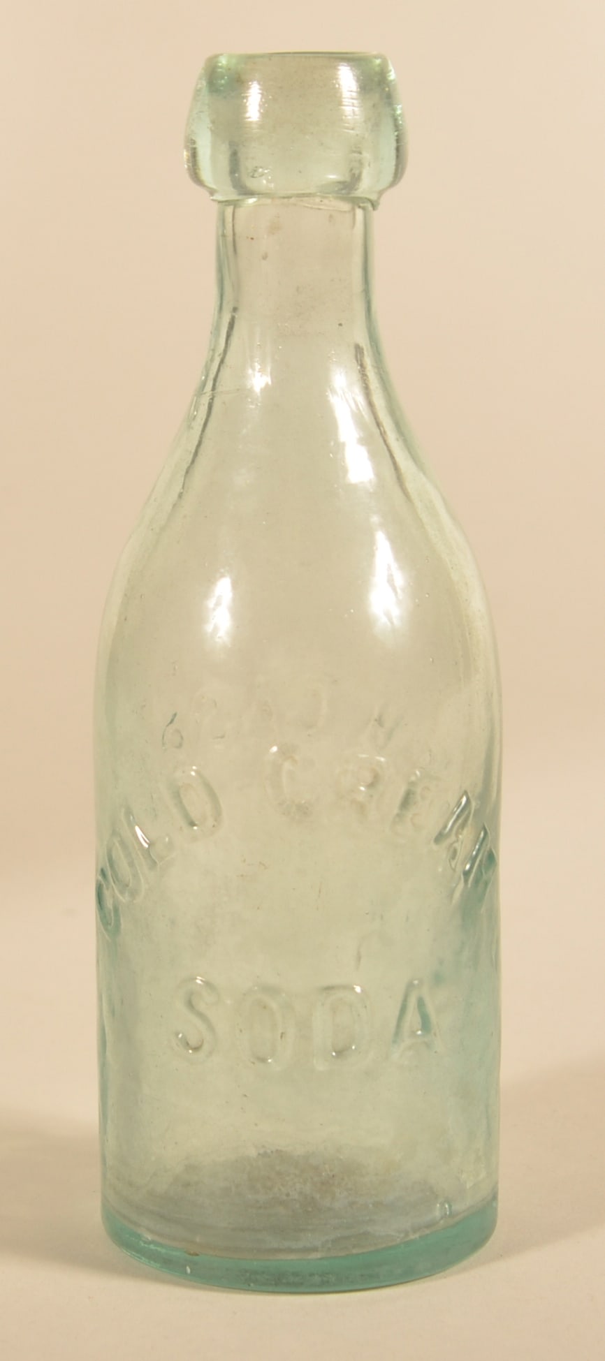 Rare J.H.Caspar Lancaster Cold Cream Soda Bottle: Small 6" embossed soda bottle from Lancaster, Pa. 6"H