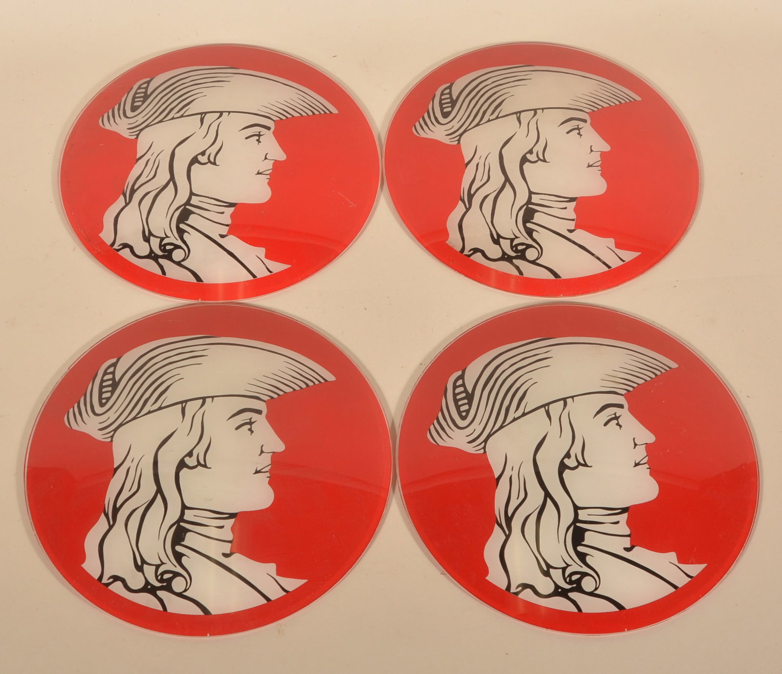 Paul Revere Petroliana Gas Globe Lenses: Four NOS lenses discovered in a local house. 12"D