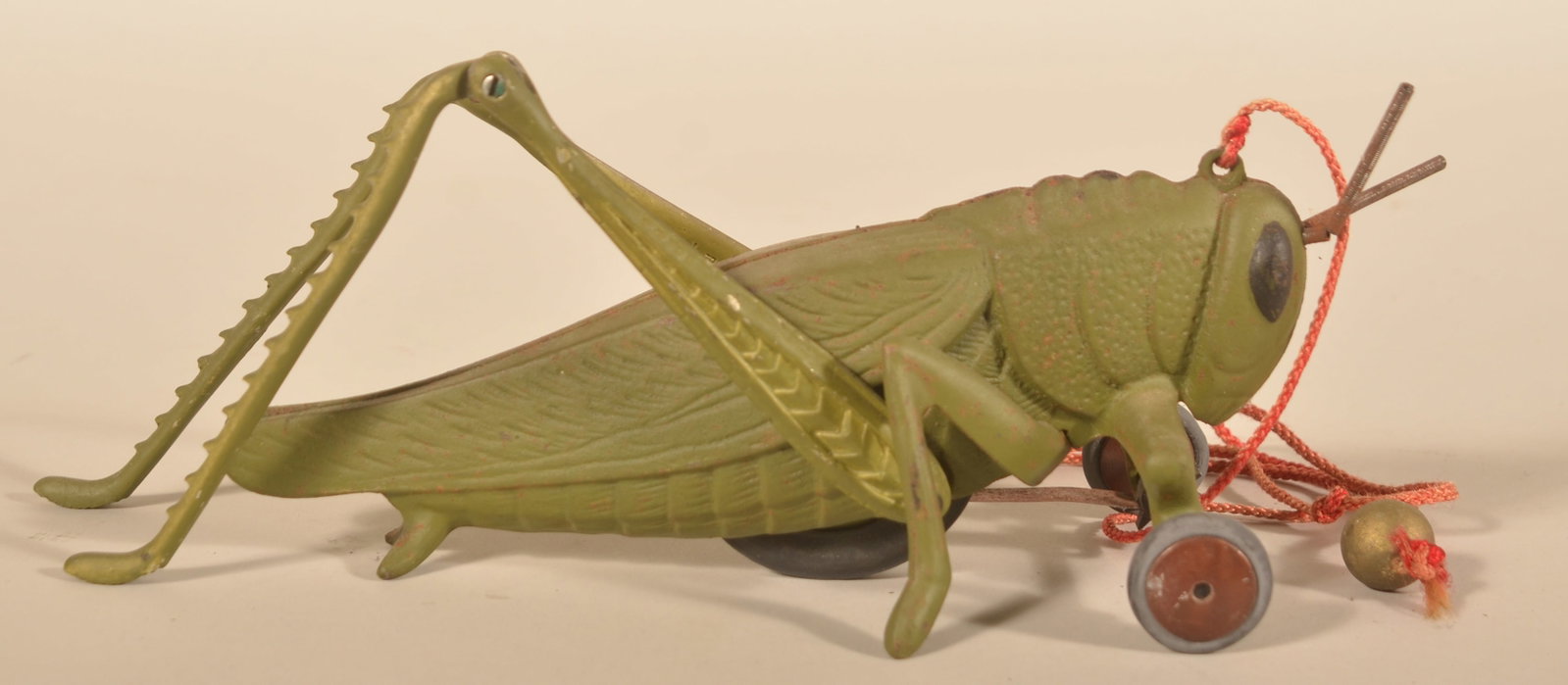 Hubley Cast Iron Daddy Long Legs Pull Toy: Excellent example in NOS condition, made in Lancaster, Pa. 13"L