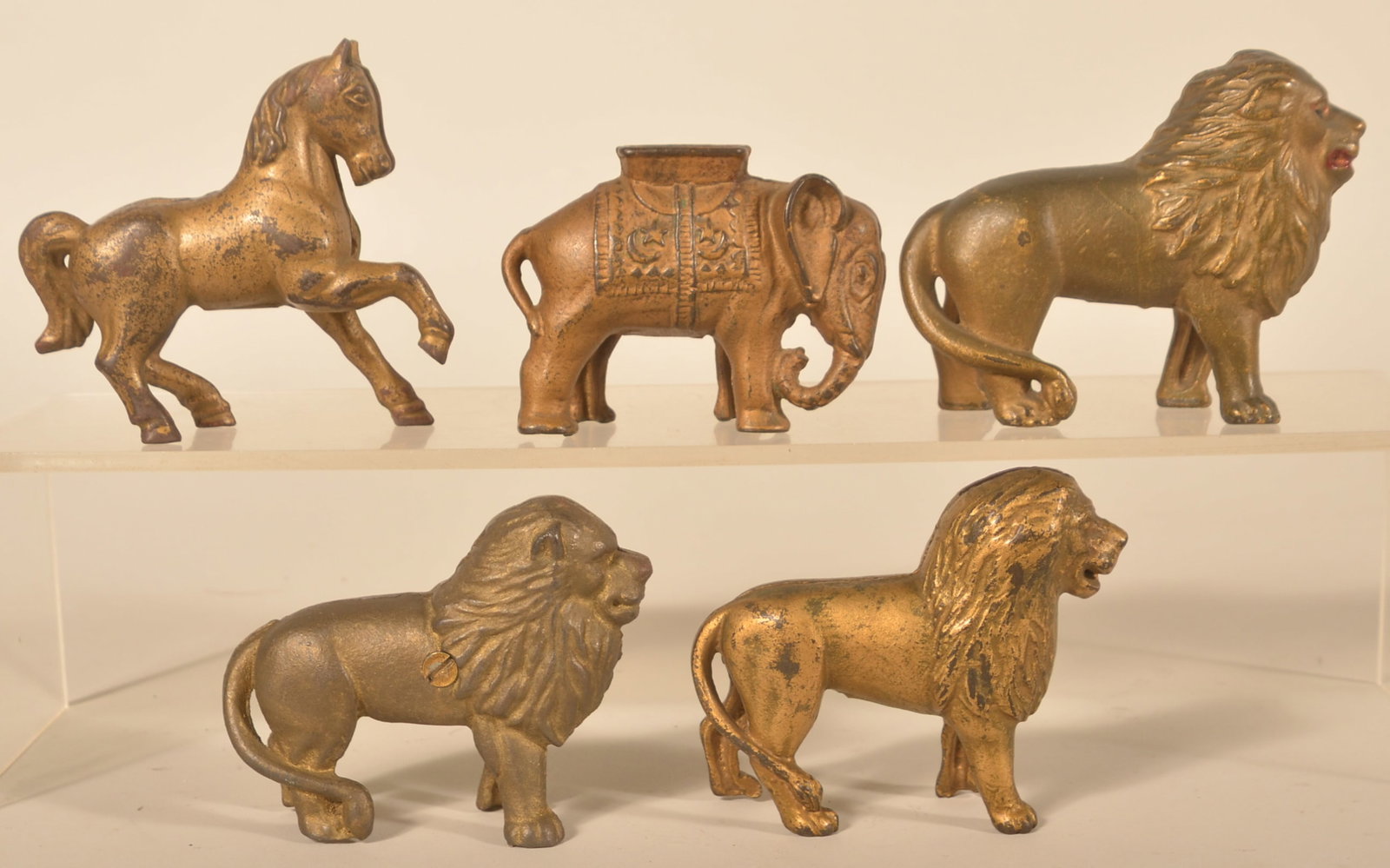 Five Figural Cast Iron Animal Banks (1 of 2)
