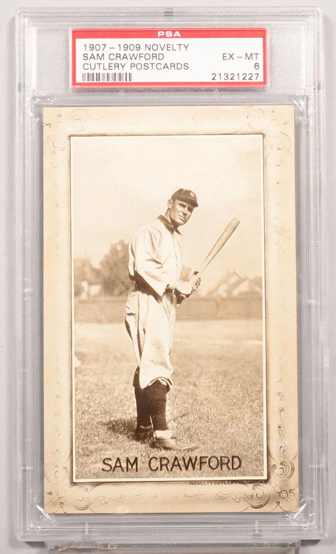 Novelty Cutlery Co., Canton, Ohio Postcard circa: Novelty Cutlery Co., Canton, Ohio Postcard circa 1907-1909. Sam Crawford Condition: EX/Mint 6 in a PSA graded holder. In our opinion PSA has graded this card accurately.