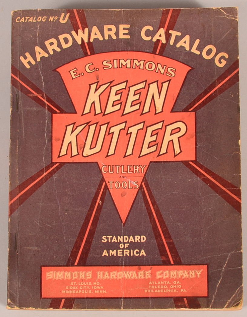 Simmons Hardware Company Keen Kutter Cutlery and Tool: Simmons Hardware Company Keen Kutter Cutlery and Tool Catalog No. U dated 1930 with 2090 pages (some in color) and still having KEEN KUTTER ink stamped on the top and bottom edges plus SIMMONS HARDWAR
