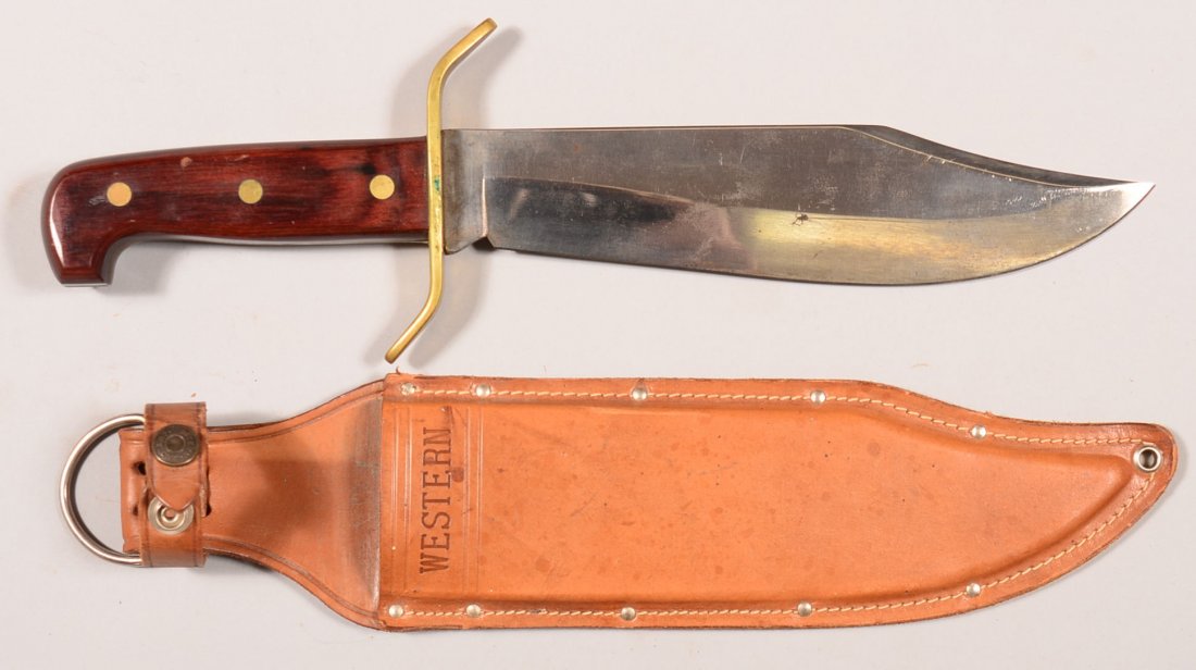 Western Cutlery Company massive clip point Bowie knife