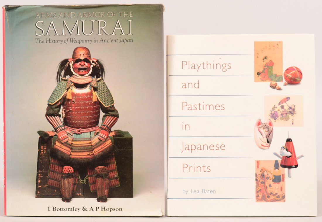 Book lot of (2): "Arms and Armor of the Samurai" and: Book lot of (2): "Arms and Armor of the Samurai" and "Playthings and Pastimes in Japanese Prints". Condition: good to very good.