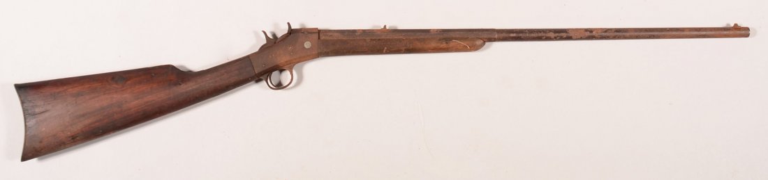 CR. Scarce New York Club model rolling block 22 rf: CR. Scarce New York Club model rolling block 22 rf rifle made by H&D Folsom Arms Co having a 24" octagon to round barrel, sn 3082. Condition: rusty metal but sound stock and is mechanically functional