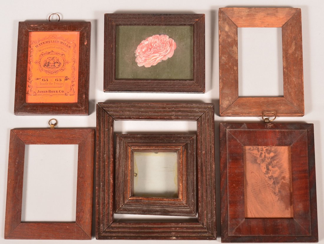Lot of Seven Various 19th Century Antique Picture: Lot of Seven Various 19th Century Antique Picture Frames. Sizes 4" to 7"h. overall. Condition: Fair to Good.