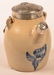 Unsigned Three Quart Stoneware Pottery Batter Jug with