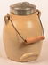 Unsigned Three Quart Stoneware Pottery Batter Jug with - 2