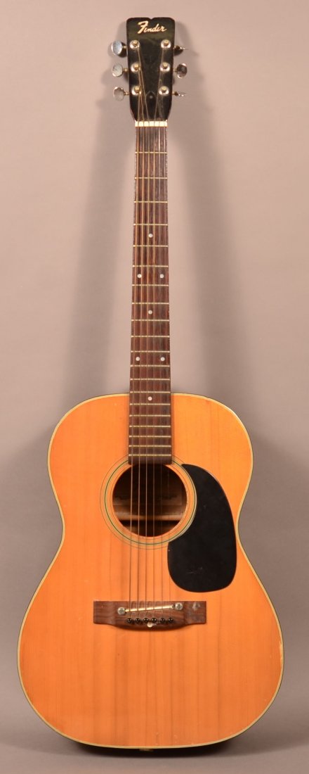 Fender F-15 Six String Acoustic Guitar.: Fender F-15 Six String Acoustic Guitar. 40" l. overall. Condition: Good, with hairlines in case.
