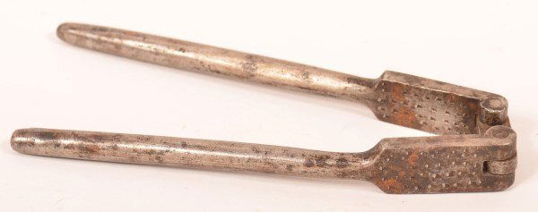 Iron Nut Cracker Signed "W. Kuhn, Mt. Joy PA". (1 of 2)