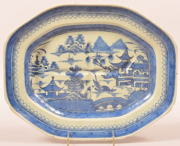 Canton 19th Century Tree-well Platter. (1 of 2)