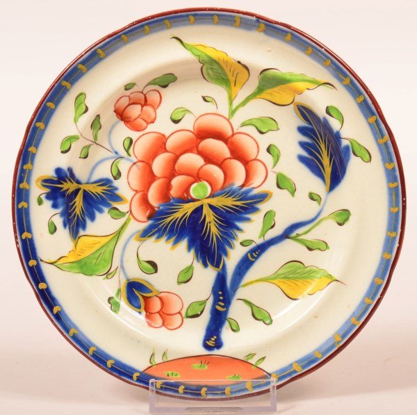 Gaudy Dutch Soft Paste China Toddy Plate. (1 of 2)