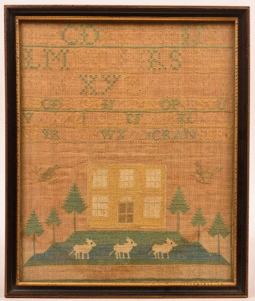 Cross Stitch and Needle Work Alphabet Sampler. (1 of 6)