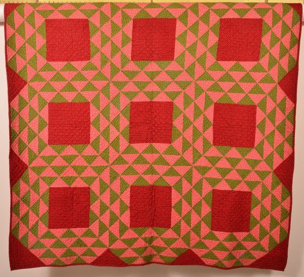 Pa. Nine Block  and Geometric Crib Quilt. (1 of 3)