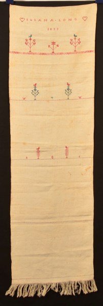 Early 19th Century Pennsylvania Show Towel. (1 of 2)