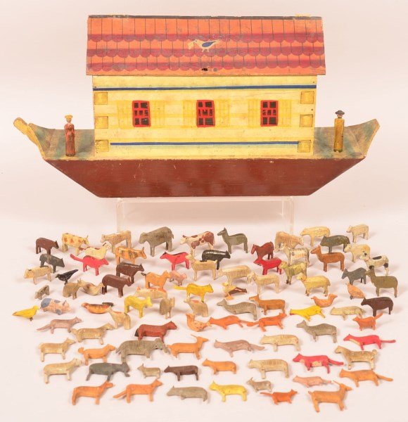 Late 19th/Early 20th Century German Noah's Ark. (1 of 4)