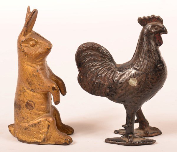 Two Cast Iron Figural Still Banks. (1 of 2)