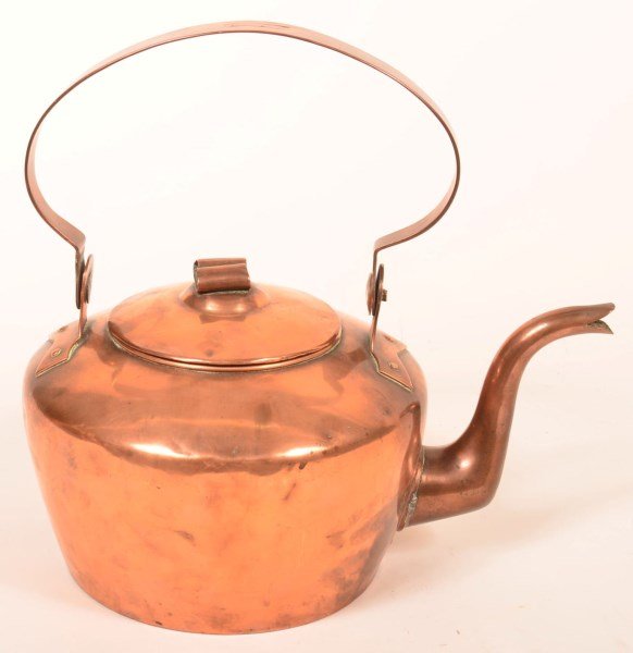 PA Copper Tea Kettle Signed "G. Yousse". (1 of 5)