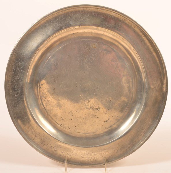 18th Century Pewter Charger. (1 of 3)