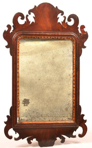 Chippendale Mahogany Wall Mirror. (1 of 2)