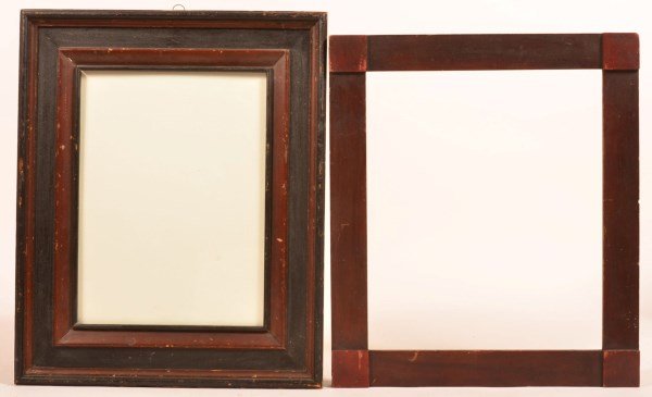 Two 19th Century Painted Wood Picture Frames. (1 of 1)