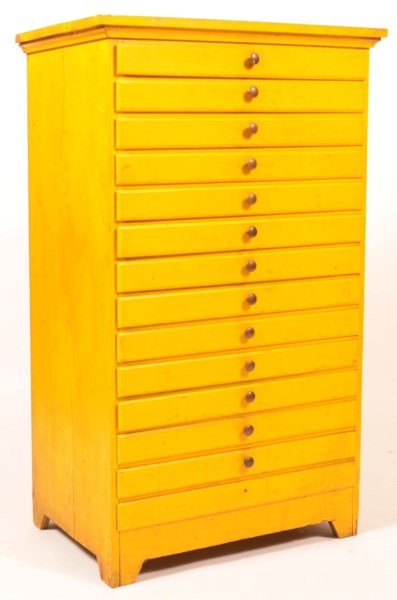 19th/Early 20th Century Softwood Map Case. (1 of 2)