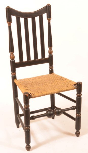 18th Century Banister Back Side Chair. (1 of 2)