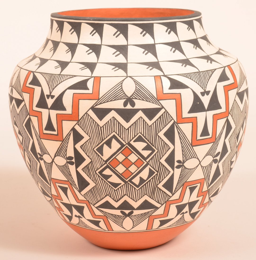 Large Acoma Olla by Rachel Aragon, b.1938. (1 of 4)