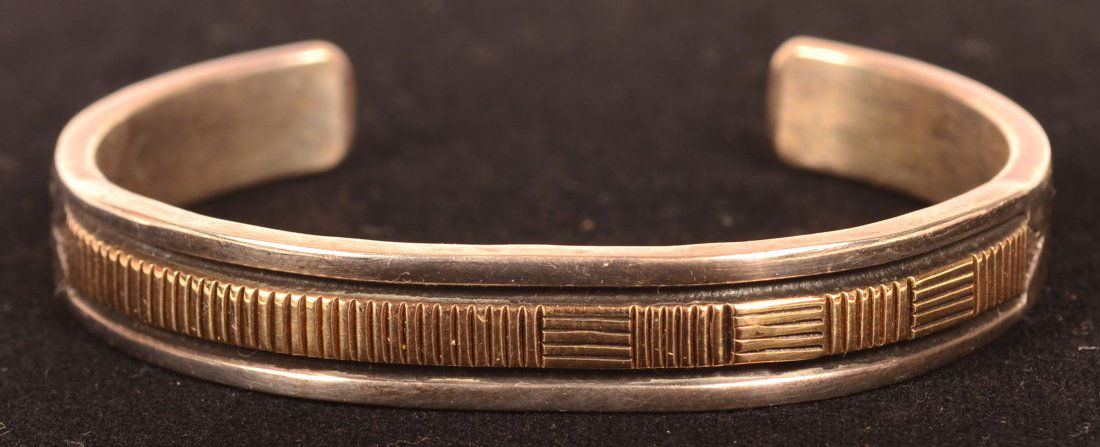 Sterling Silver 14K Gold Bracelet (1 of 4)