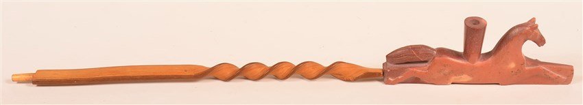 Catlinite Running Horse Pipe (1 of 3)