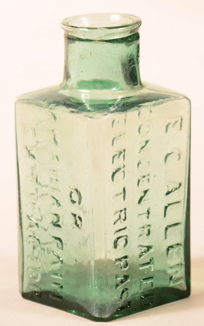 E. C. Allen Medicine Bottle, Lancaster, PA. (1 of 3)