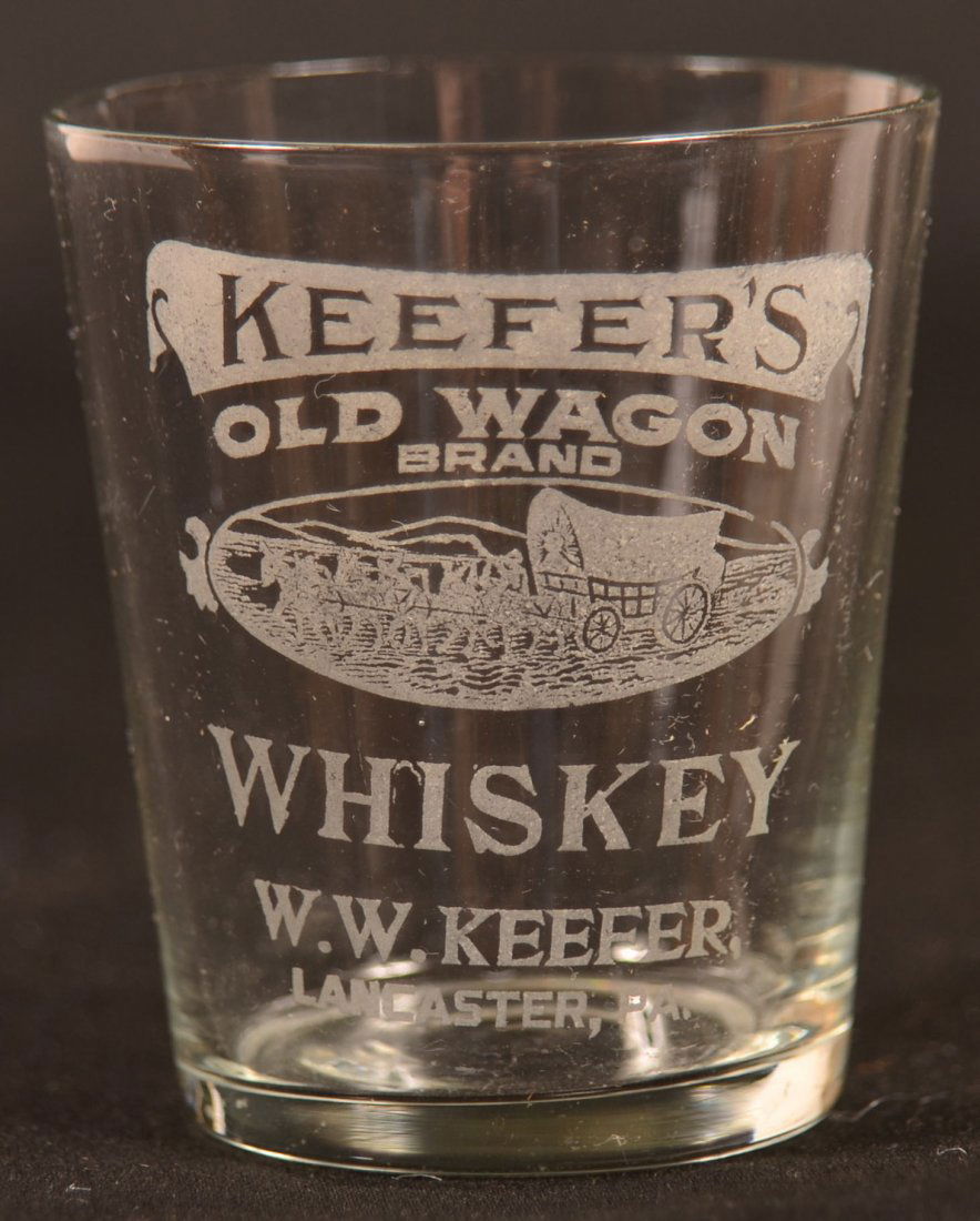 Keefer's "Old Wagon" Shot Glass, Lanc. , PA (1 of 1)