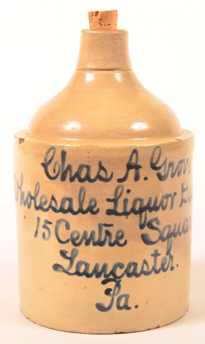 Chas. A. Grove Gallon Stoneware Jug, Lanc., PA. (1 of 3)