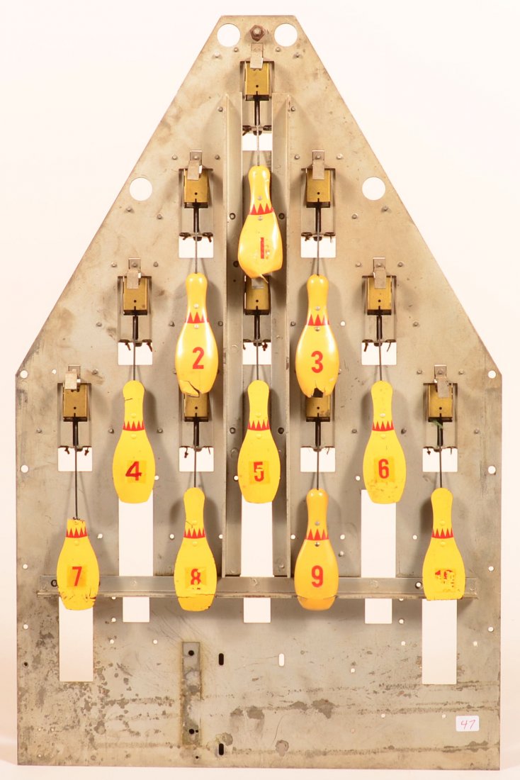 Vintage Mechanized Bowling Game. (1 of 2)